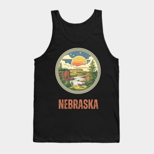 Nebraska State USA Tank Top